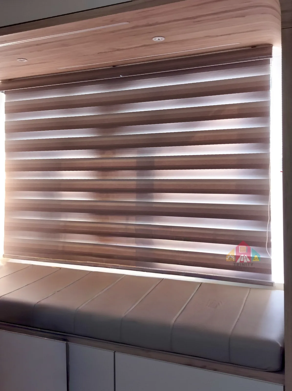 Brown Zebra Blind - Trinity Interior Products
