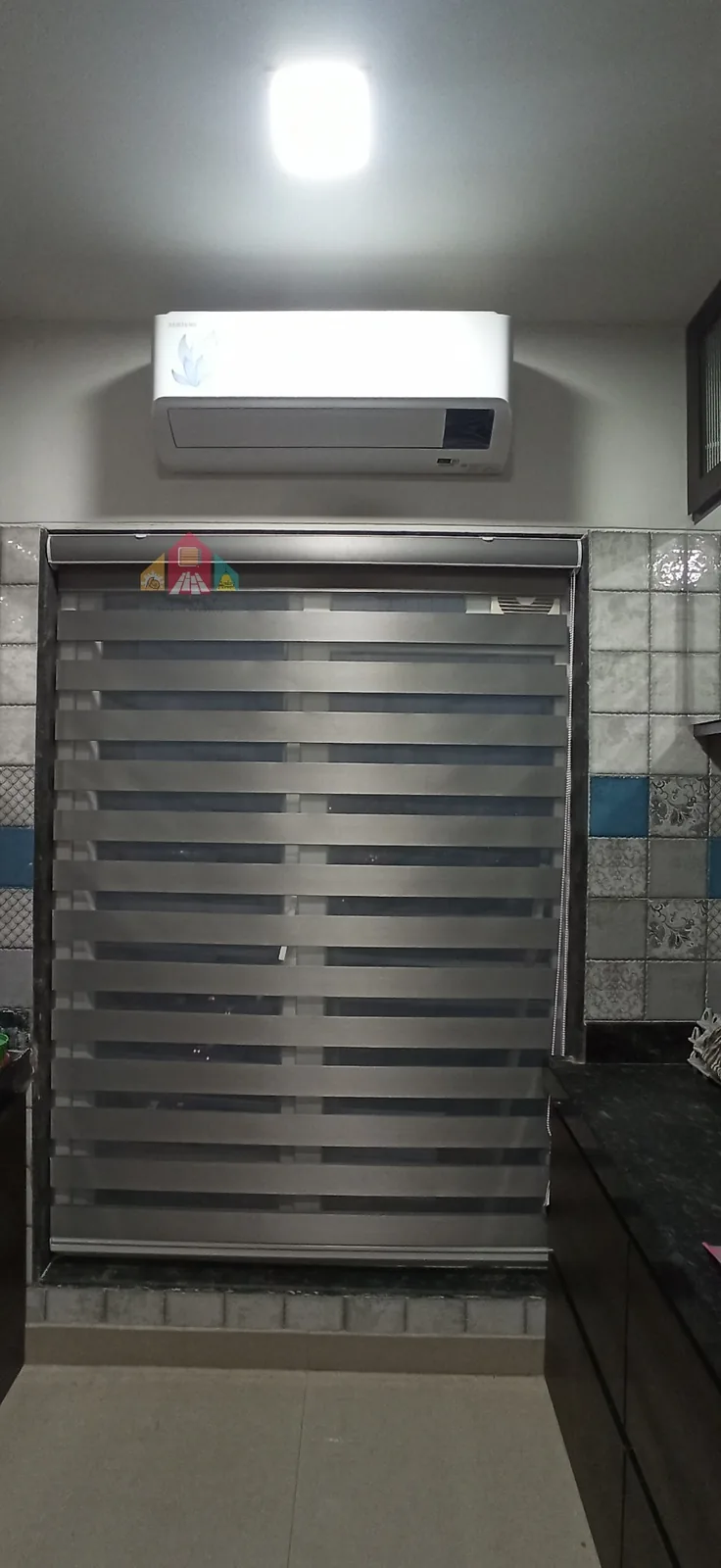 Grey Zebra Blind - Trinity Interior Products